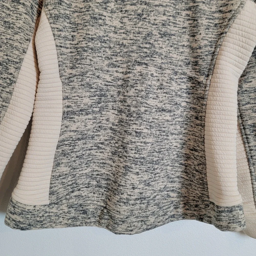 The North Face Crescent Full Zip Jacket Womens Small Grey Marled Casual Pockets